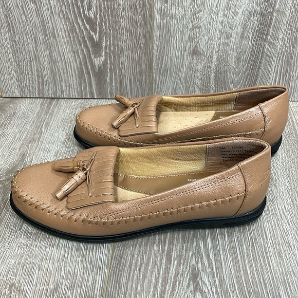 Dr. Scholl's E23-2X Leather Tassel Moccasin Loafers Double Air-Pillow Insoles 5M - Picture 6 of 14